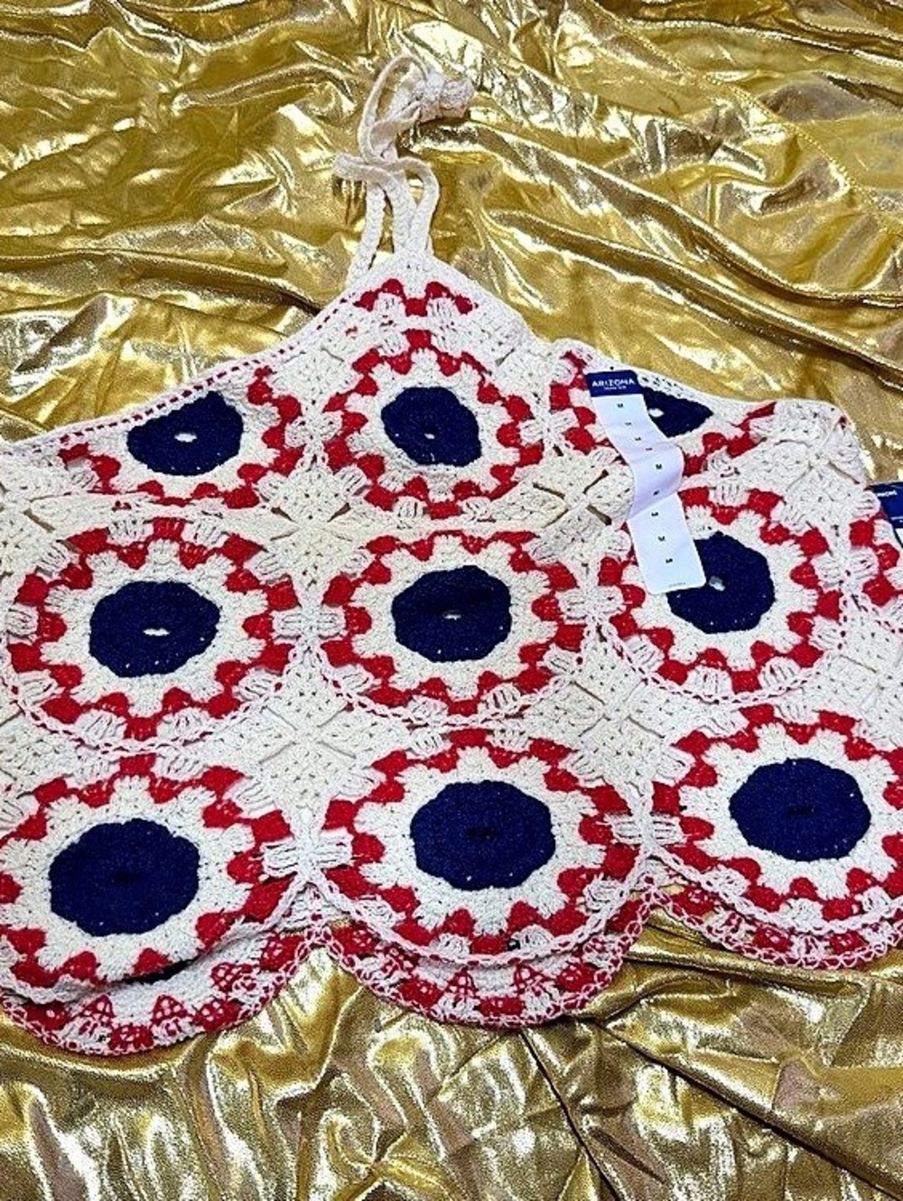 Disney Studios Costume Dept Arizona crochet halter top size medium NWT